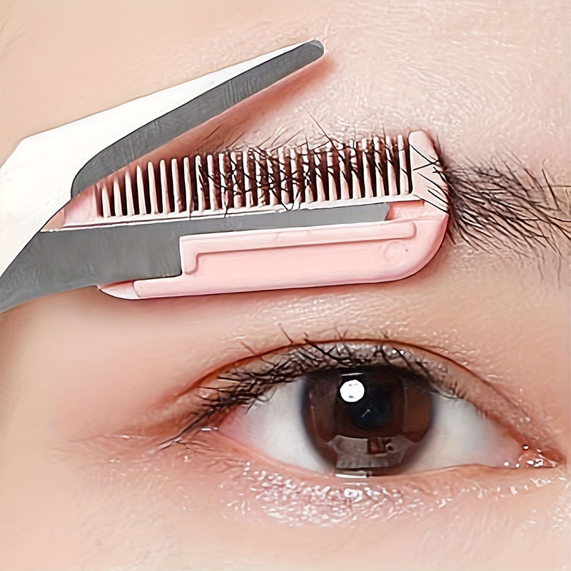 Men'S Grooming Hair Removal - Precisie roestvrijstalen wenkbrauwtrimmerschaar en kamset voor