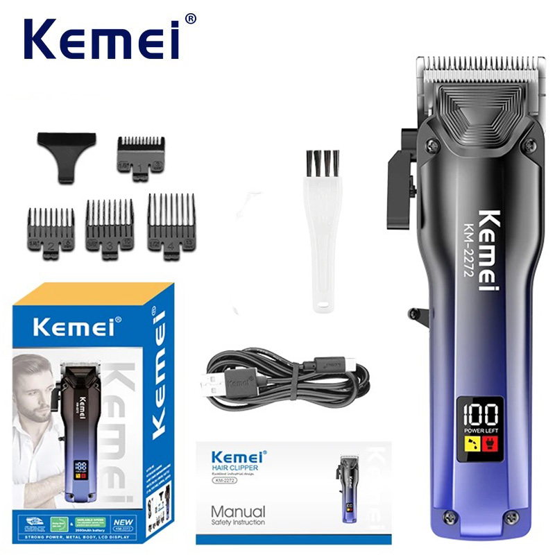 Mens Grooming Barber - Kemei elektrische tondeuse kapper professionele haarsnijmachine