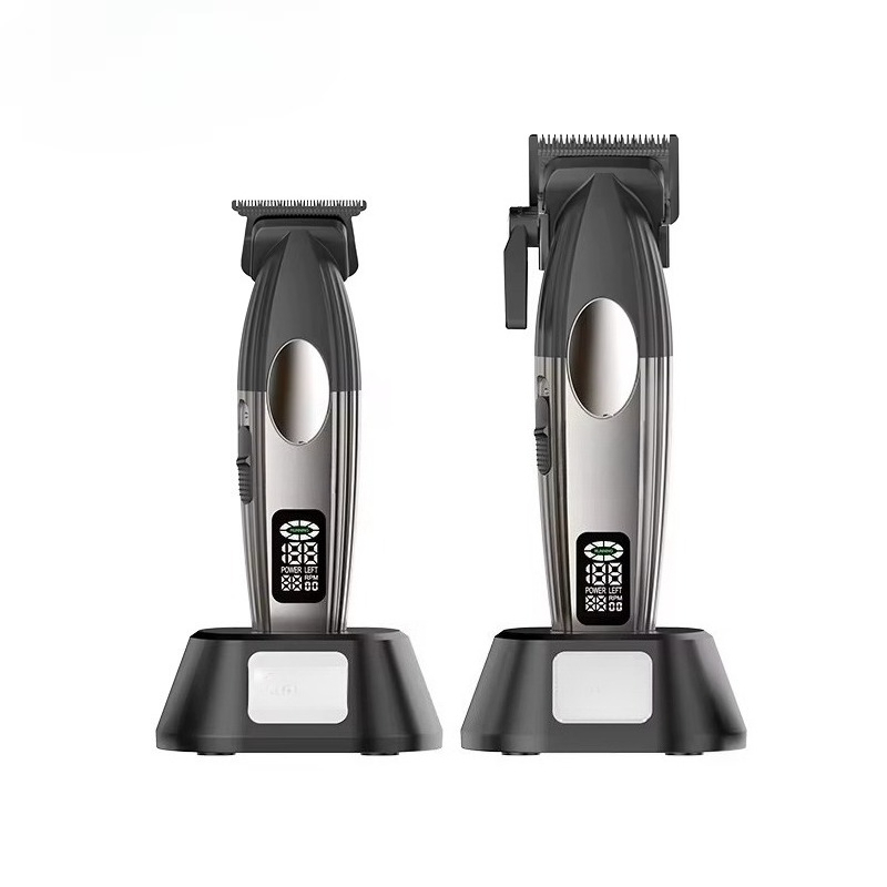 Mens Grooming Barber - Haarknippers, professionele kappersset, draadloze verzorgingsset voor