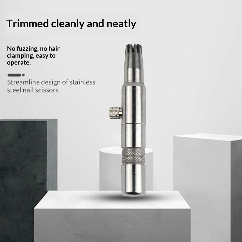 Men'S Grooming Hair Removal - Handmatige mini-neus-oorhaartrimmer Roestvrij staal Scherp mes