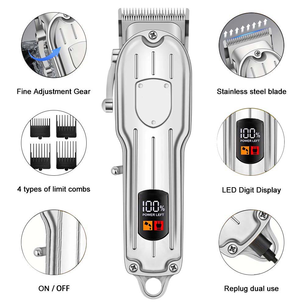 Professionele haarclippers voo - Mens Grooming Barber recensie en prijs