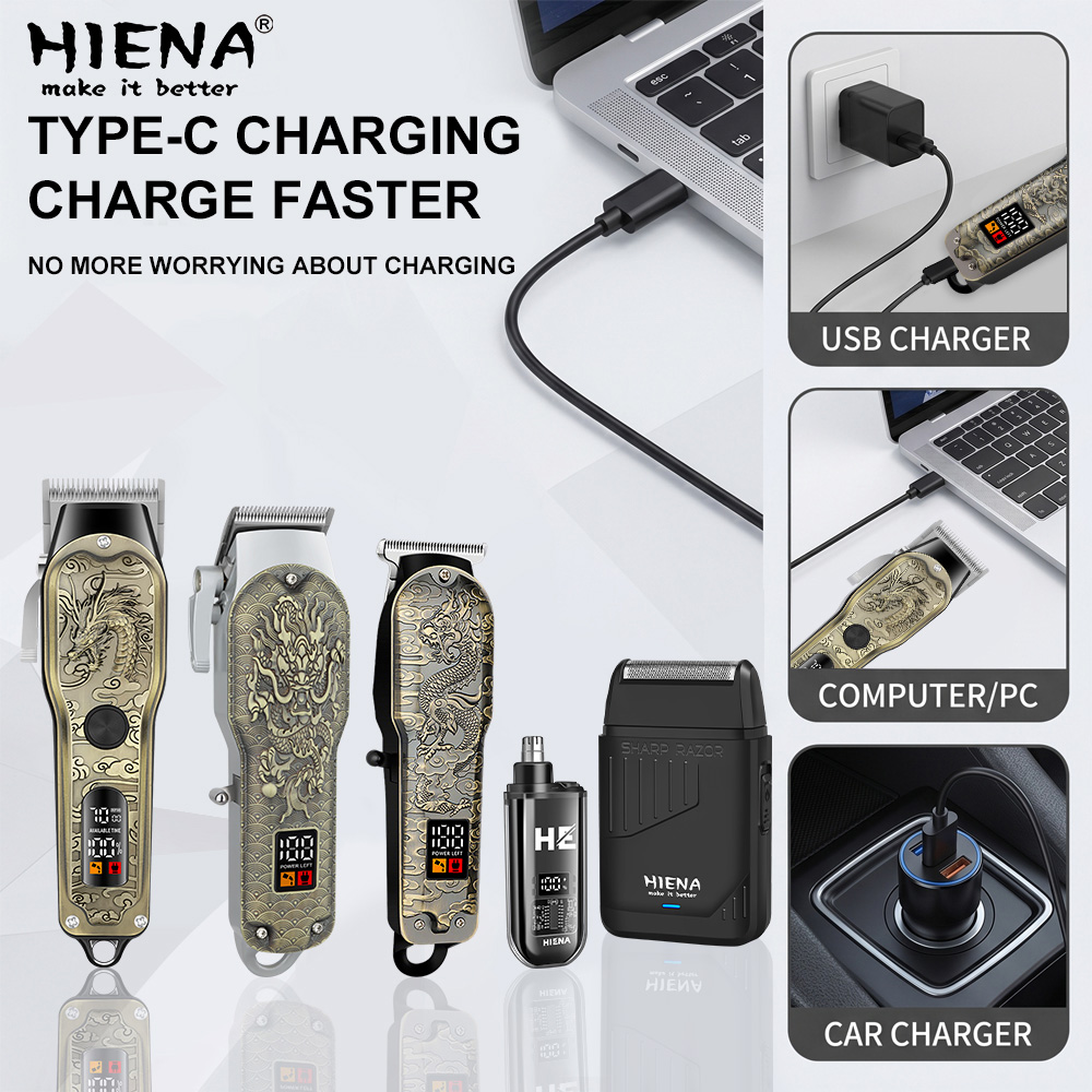 HIENA 5-delige professionele t - Mens Grooming Barber recensie en prijs