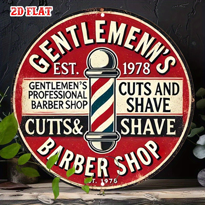 Klassiek kapperszaak 2D plat r - Men'S Grooming Barbershop recensie en prijs