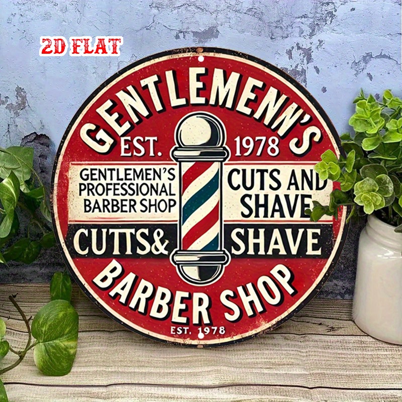 Klassiek kapperszaak 2D plat r - Men'S Grooming Barbershop recensie en prijs